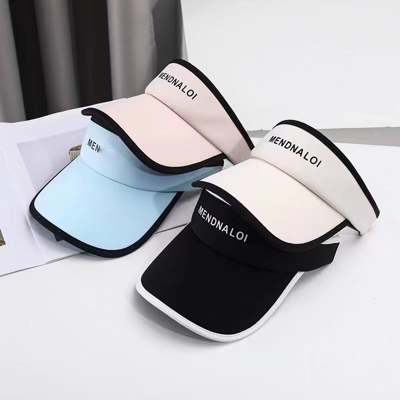 Summer Double-sided Ice Silk Baseball Cap For Women Sun Protection Outdoor  Sports Visor Hat Without Top