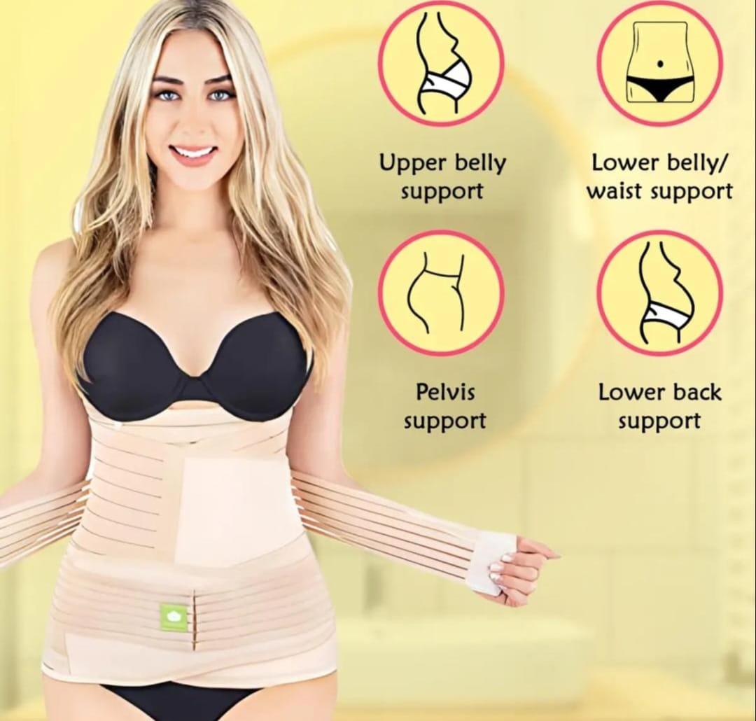 Postpartum Slimming Belt, Maternity Abdomen Support (Breathable Polyester & Spandex)