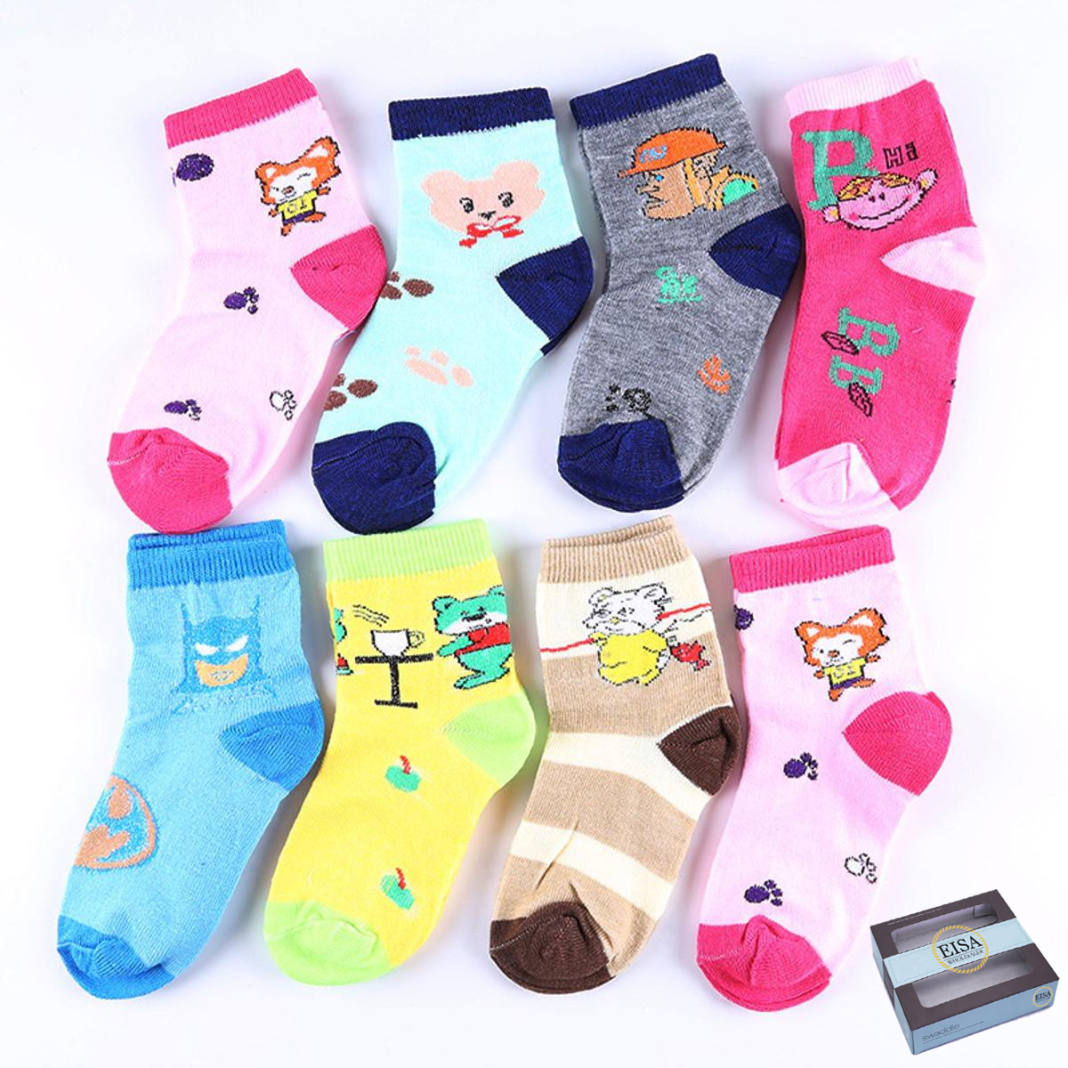 12 Paar Baumwollsocken Für Kleinkinder Mädchen – 6–24 Monate, 12 Farben, Weich & Mit Gerippten Bündchen