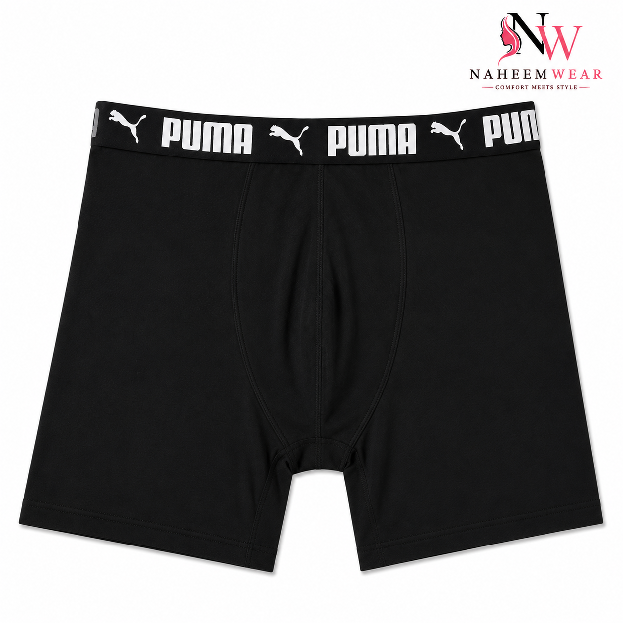 Pack of 2 Men's Premium Cotton Boxer Briefs | Soft Stretch Boxer Underwear | Naheem Wear | Boxers Men