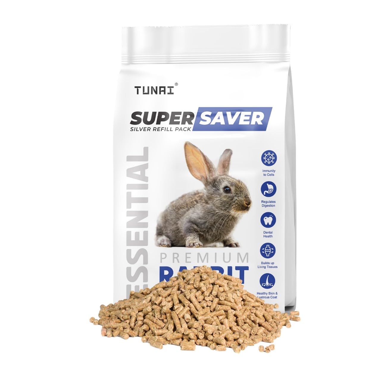 Tunai Super Saver Rabbit Food Silver Pack | 250g - Has DHA Omega 3&6 ...