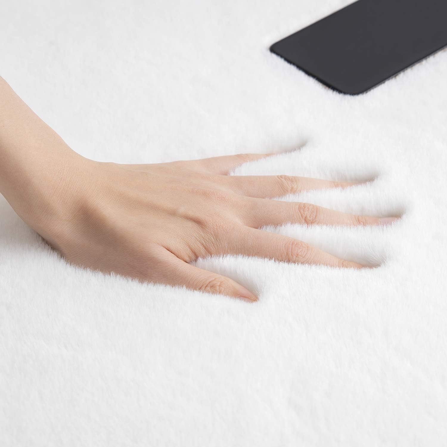 Faux Sheepskin Rug Sheep Foot Door Mat Rug 24inch x 33inch ( Multi color) shearling short hairs