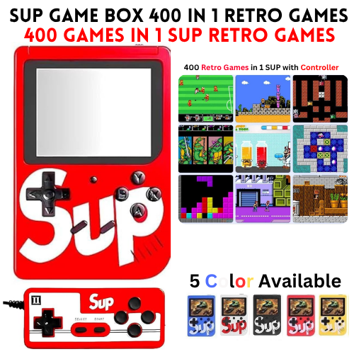 SUP Controller Game Box Plus Console 400 in 1 Retro Video Games For Kids Handheld Game PAD Gamebox Connects with LCD / TV