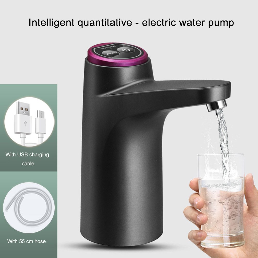 Water Pump For 5 Gallon Bottle, USB Charging Automatic Water Dispenser With Rechargeable Battery