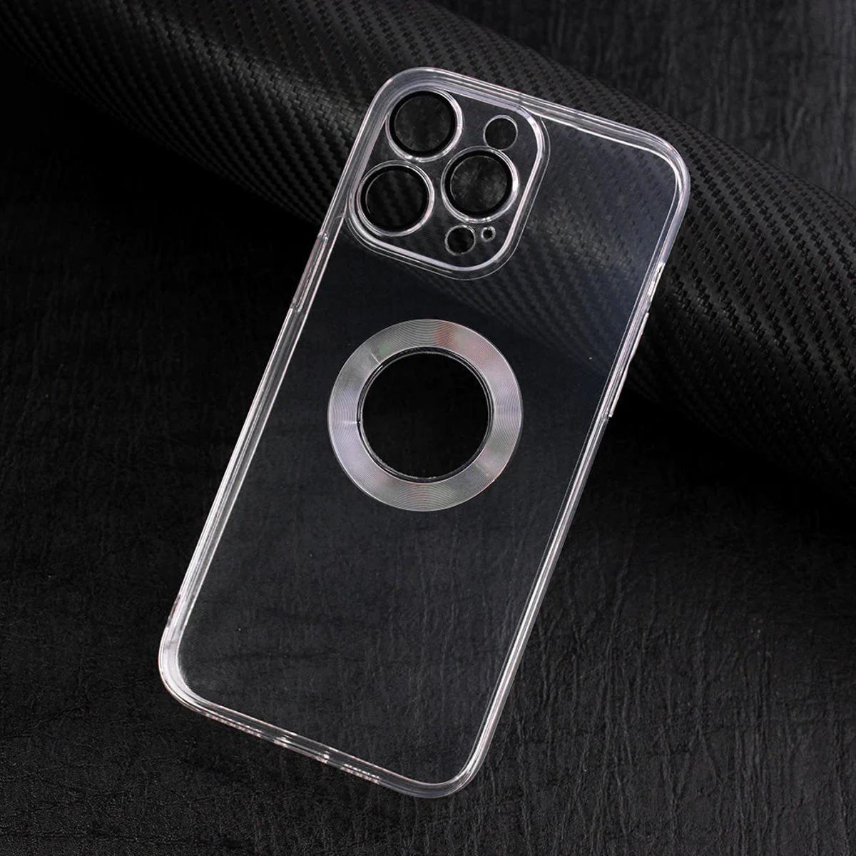 luxury plating transparent lens protection cover