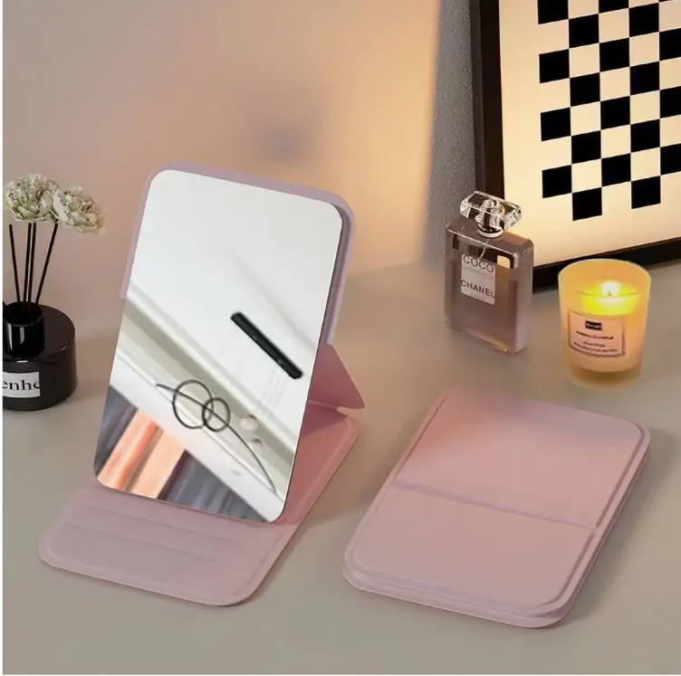 FANTZEI Premium Quality Mini Makeup Makeup Mirror 11x7cm, Portable High Definition Cosmetic Mirror Portable Ultra Thin Compact Vanity Table Mirror