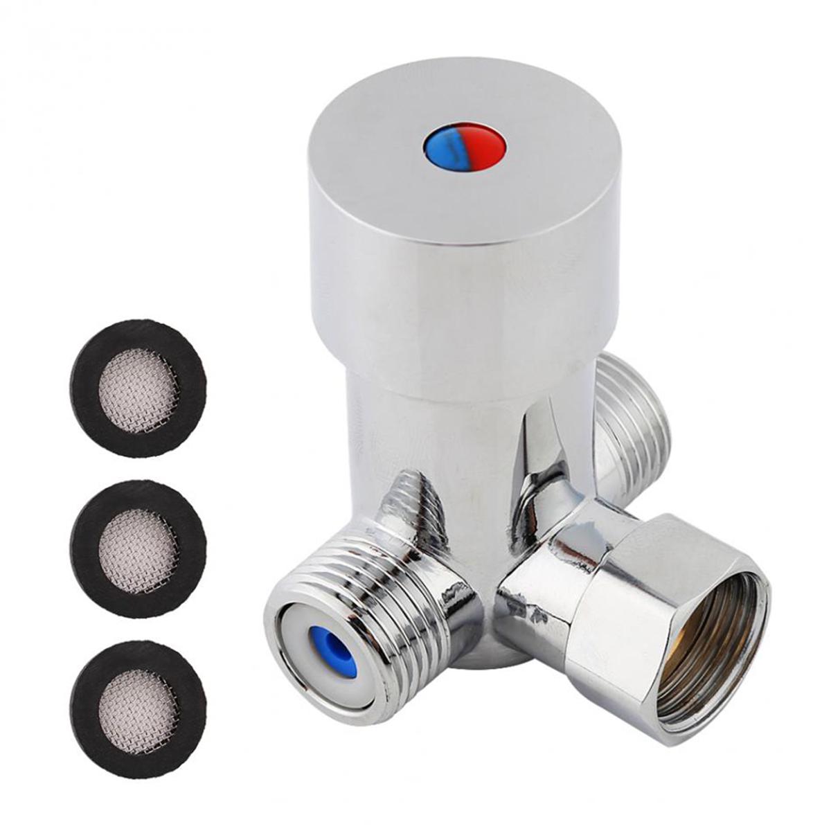 G1/2 Hot Cold Water Mixing Valve Thermostatic Mixer Temperature Control for  Automatic Faucet
