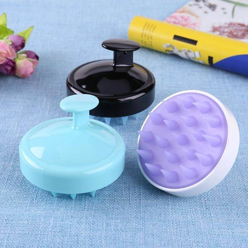 Scalp massage shampoo brush soft silicone combs used to make hair dandruff and flaky hair care styling tools