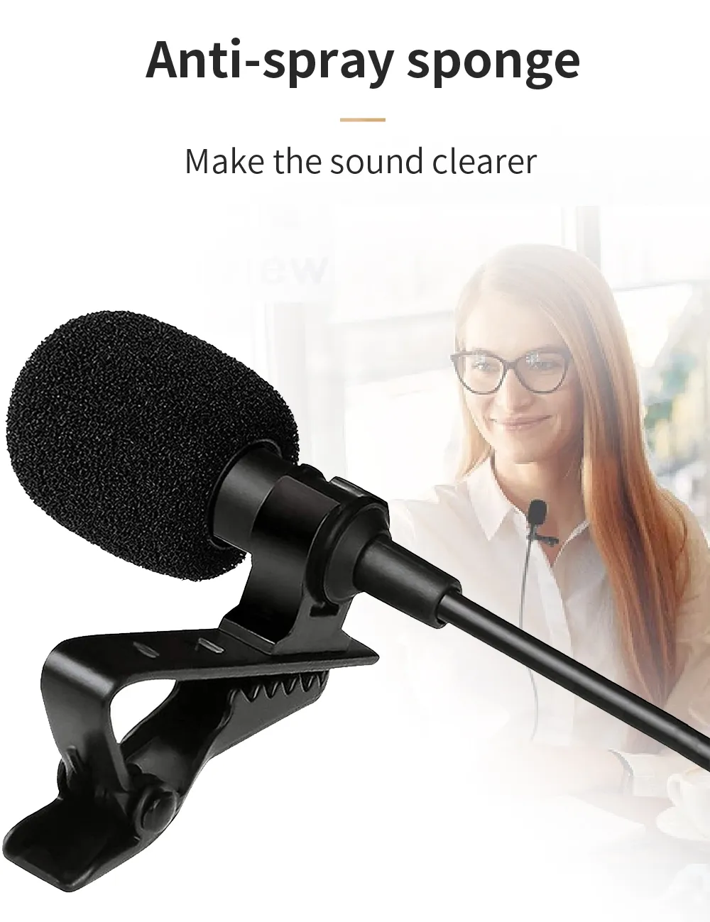 Jmary MC-R2 Type-C Lavalier Collar Microphone 2M Wire Length with Metal Clip 14 6e165e50c38ffb7564e53f5dfc3d4dc5