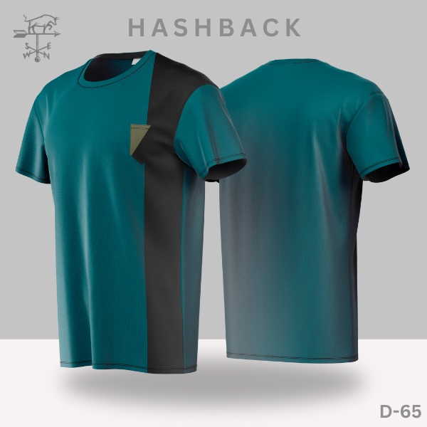 HashBack Printed Crew Neck T Shirt For Men - Round Neck III