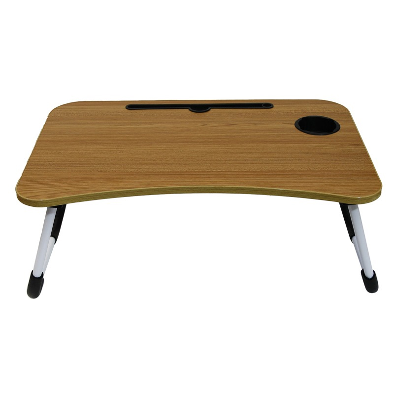 Children Study Table , laptop table , foldable wooden table, Dormitory Bed Laptop stand Book Reading Tray Cup slot Bed Table For Computer Notebooks, pen holder & Tablet holder, breakfast table, gaming table, bed table, cup holder, adjustable & multipupose