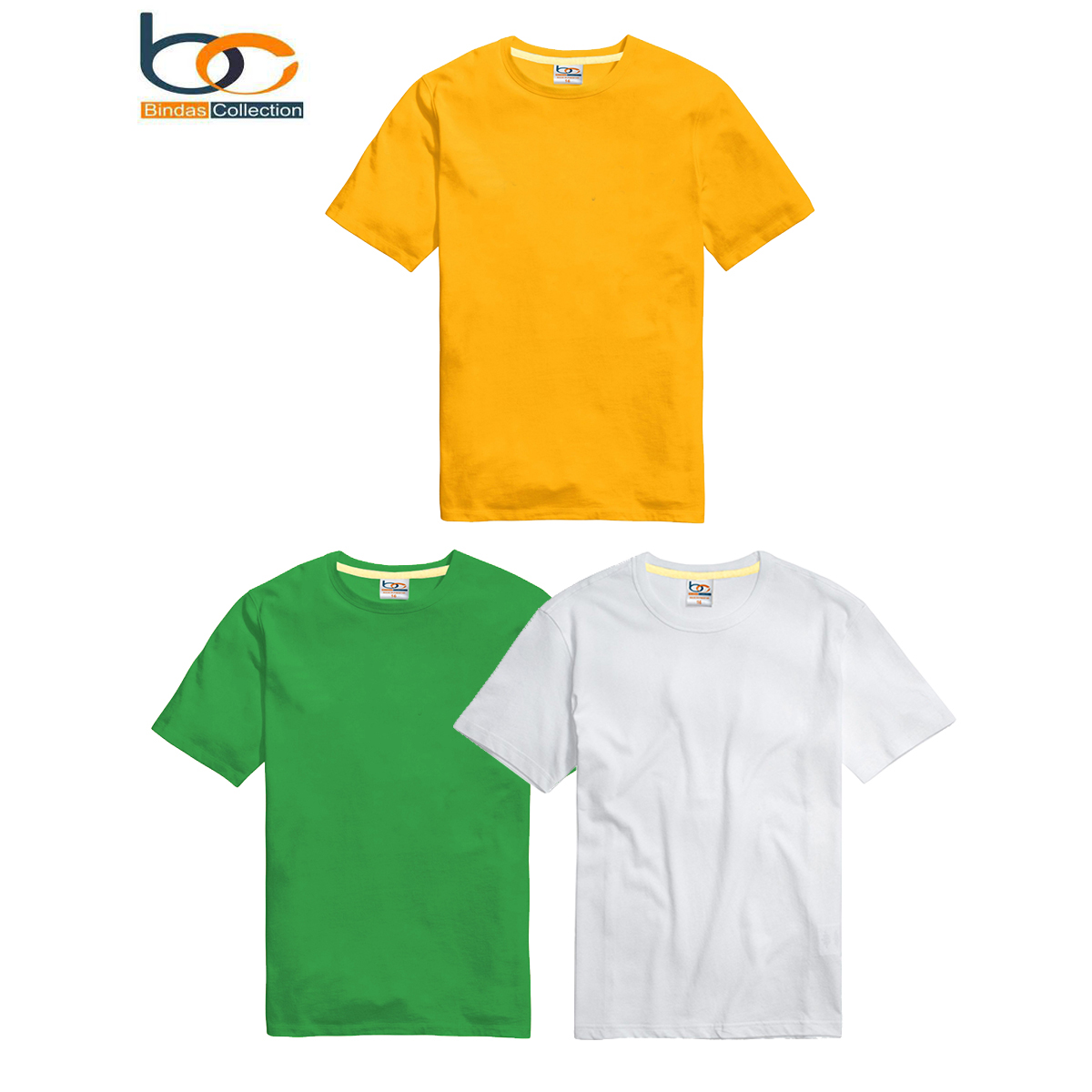 Bindas Collection 1 PC Round Neck Best Fabric Plain Tshirt For Boys / Kids