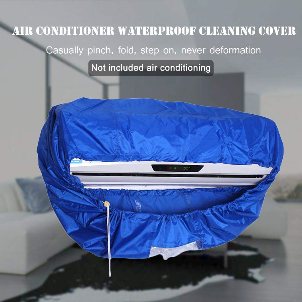 Imported AC Service Cover Split Air Conditioner Washing Cleaning Bag Large Size Washable Air Conditioning Cleaning Trim Belt Anti-Dust Protective Cover for 1-3P Wall-Mounted Air Conditioner Covers