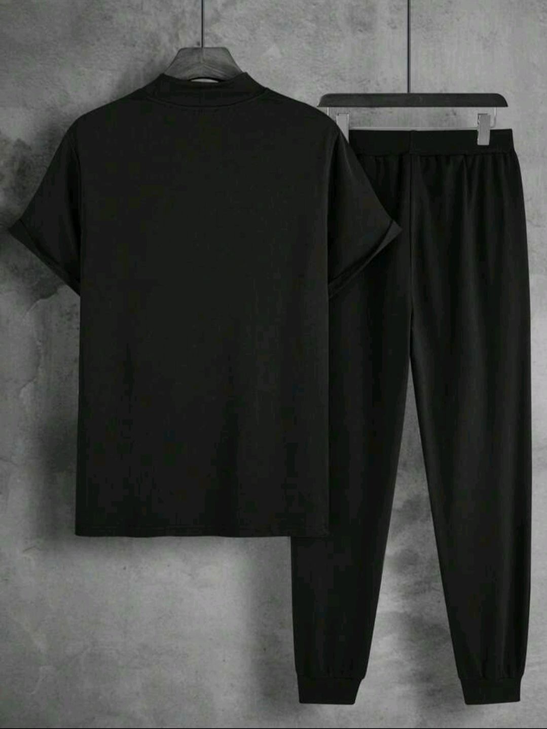 Black Summer Printed Tracksuit For Men & Boys | Soft & Comfortable Fabric Tshirts for men & Trouser Printed Tracksuit