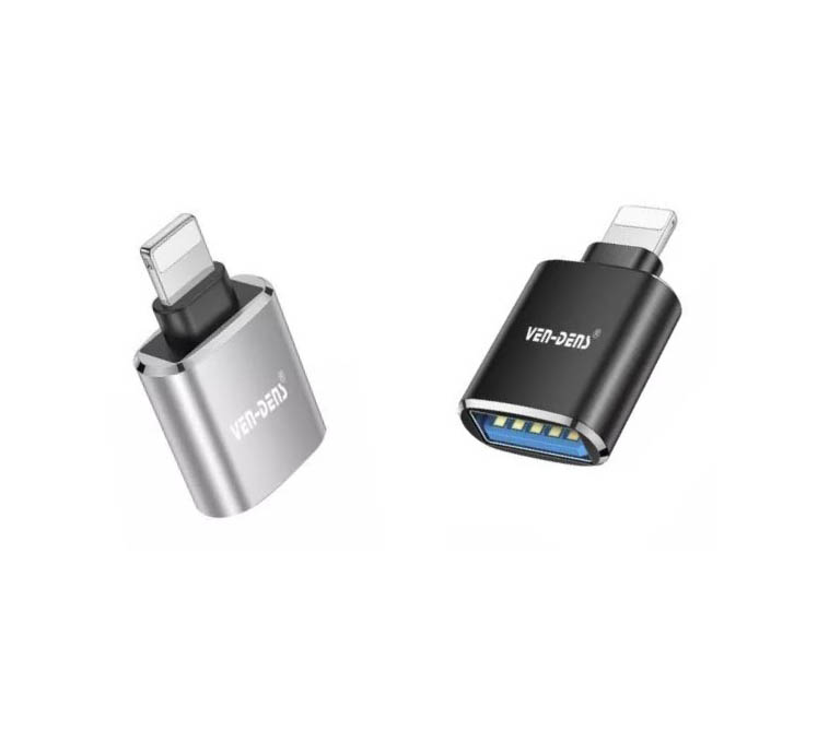 OTG 8-Pin Light-ning Male to USB 3.0 Female Adapter for i-OS Devices – Camera, Card Reader, Mouse, Keyboard & U Disk