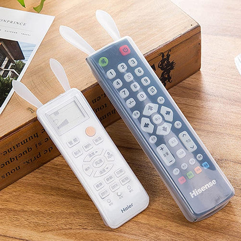 Silicone TV / AC Remote Control Cover Rabbit Air Condition Control Protection Pouch Waterproof Fluorescence Dust Remote Control Cover(Small) rabbit remote control case, silicone air conditioner remote cover, tv remote silicone sleeve