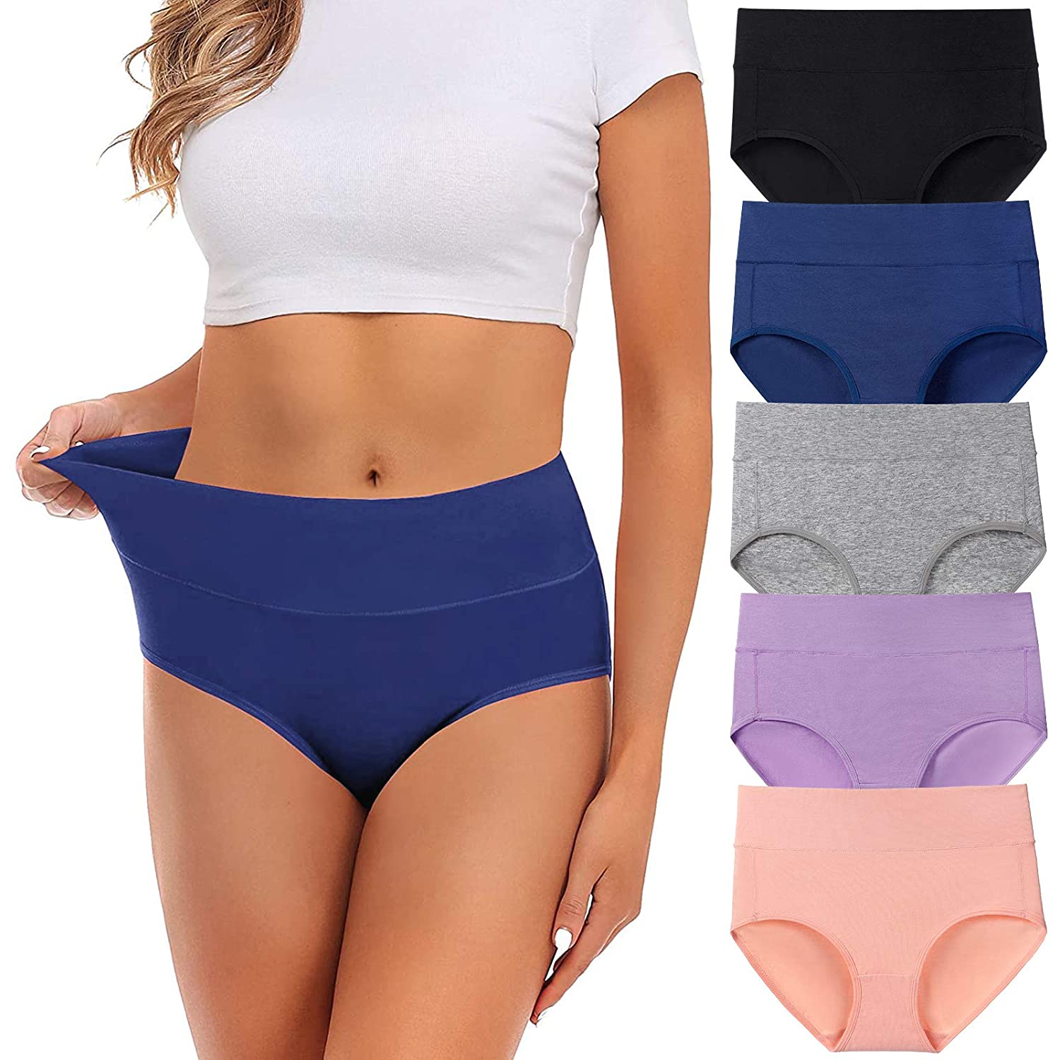 GLVSZ Women Linen Stretch Underwear High Waist Briefs Soft Underpants  Breathable Ladies Panties 3 Pack(G,Small), G, Small : : Clothing,  Shoes & Accessories