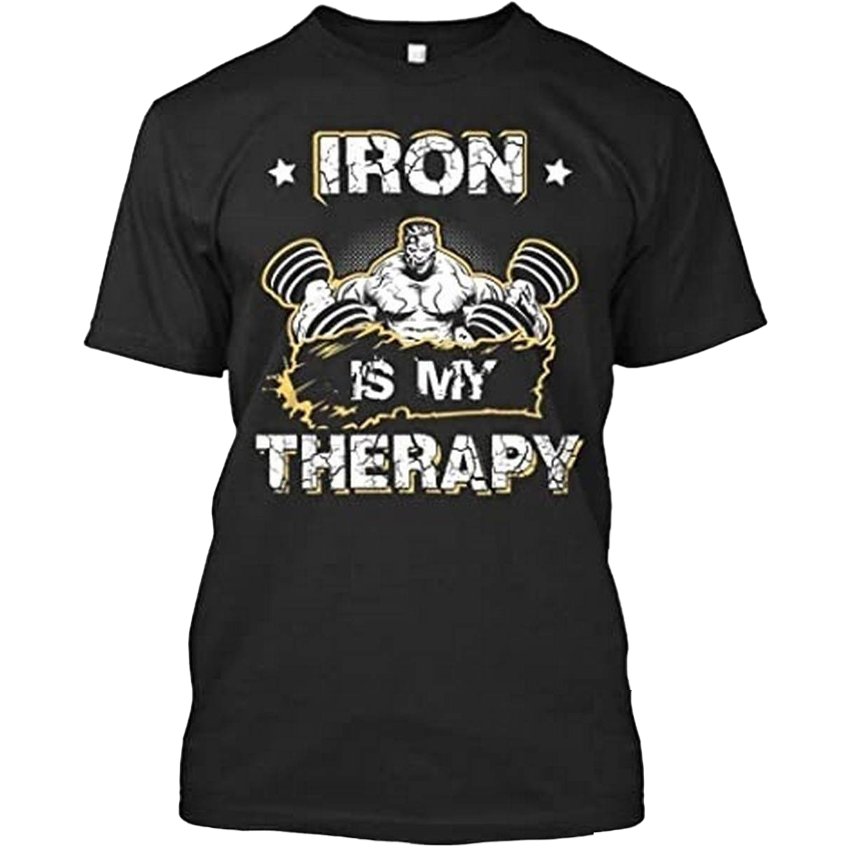 Iron is my therapy  Bodybuilding workout  t.shirt