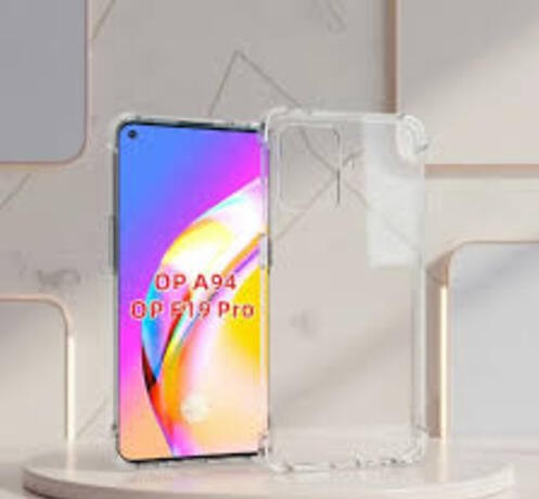 Oppo F19 Pro Anti-Shock Four Corner Bumper Open Camera Protection 1.3mm Air Bag Soft Transparent Jelly-Clear