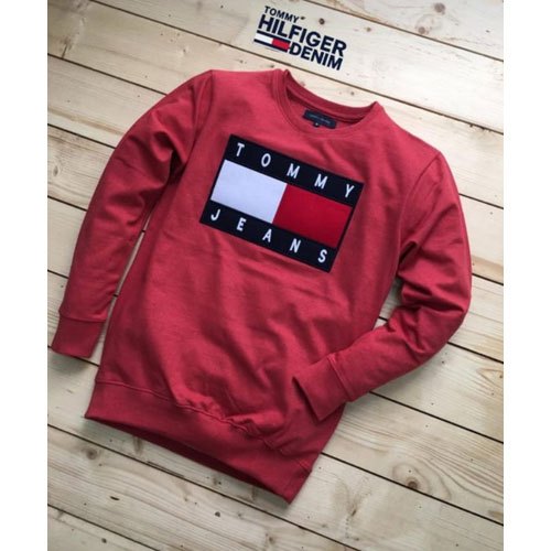 tommy red sweatshirt