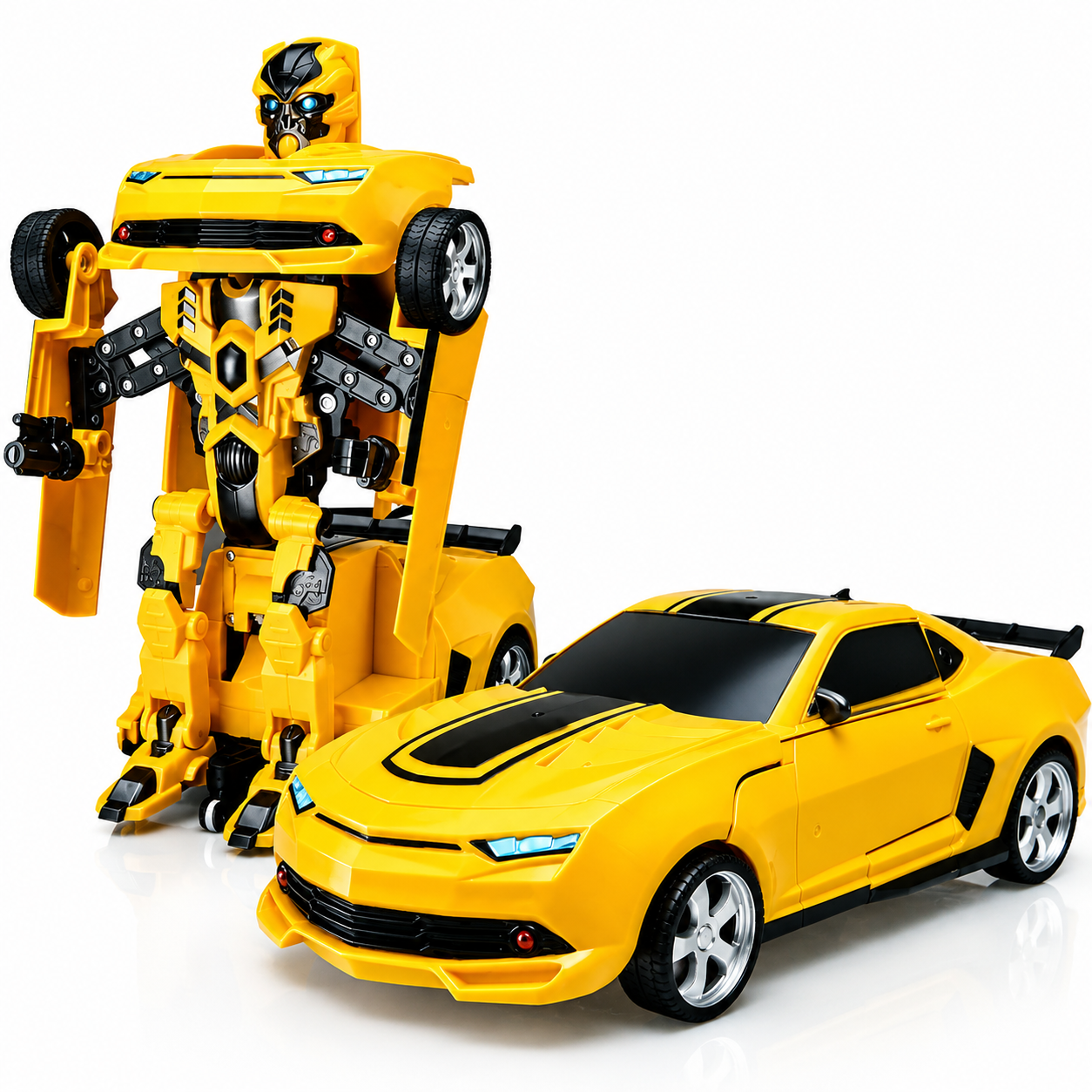 Transformers Robot Dancing Car with LED Lights & Music for Kids