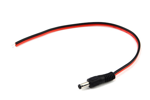 MALE DC JACK CONNECTOR WITH 20 CM WIRE DC Jack With Wire Male