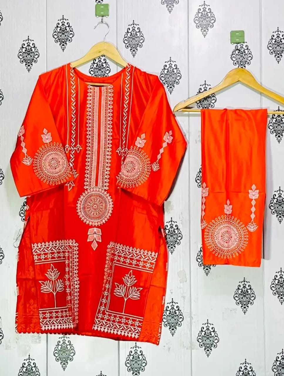 Circular Flower Stitiched  Dress