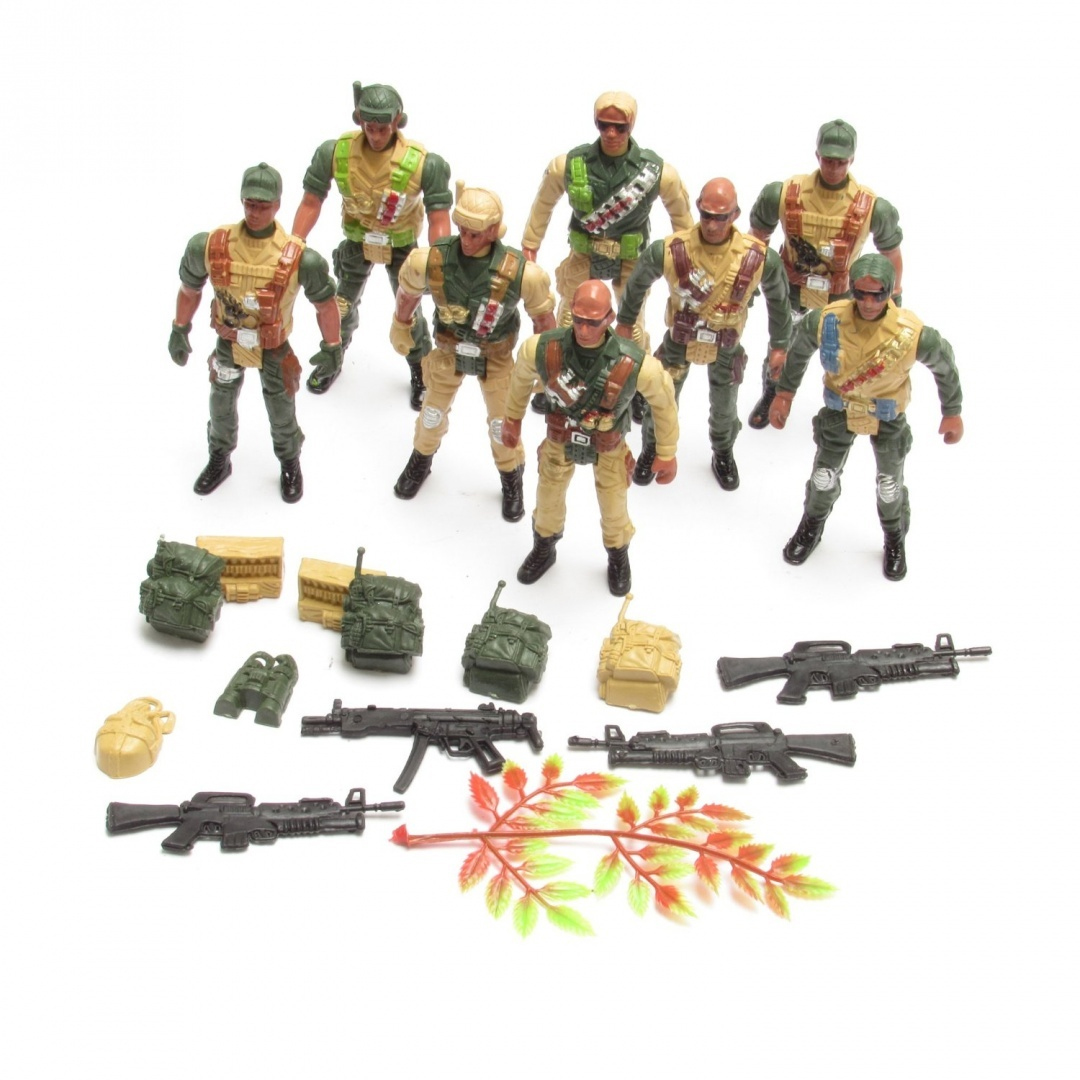 5 Pcs - Military Force Action Figure Toys Set - Army Man Soldier War Toy For Kids Boys Girls - Soldiers Fighting