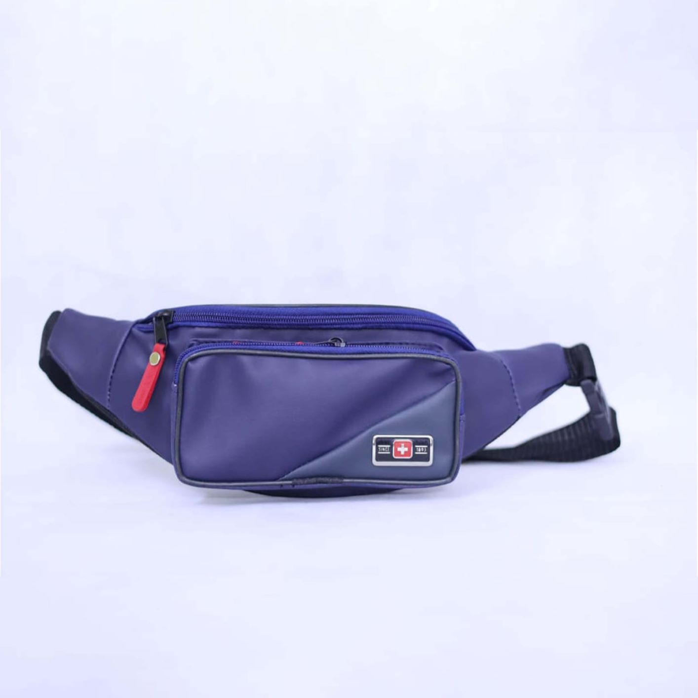 Pu Leather travelling Waist Bag for men Multi-purpose 3 pockets waist pack for haj, umrah & travel