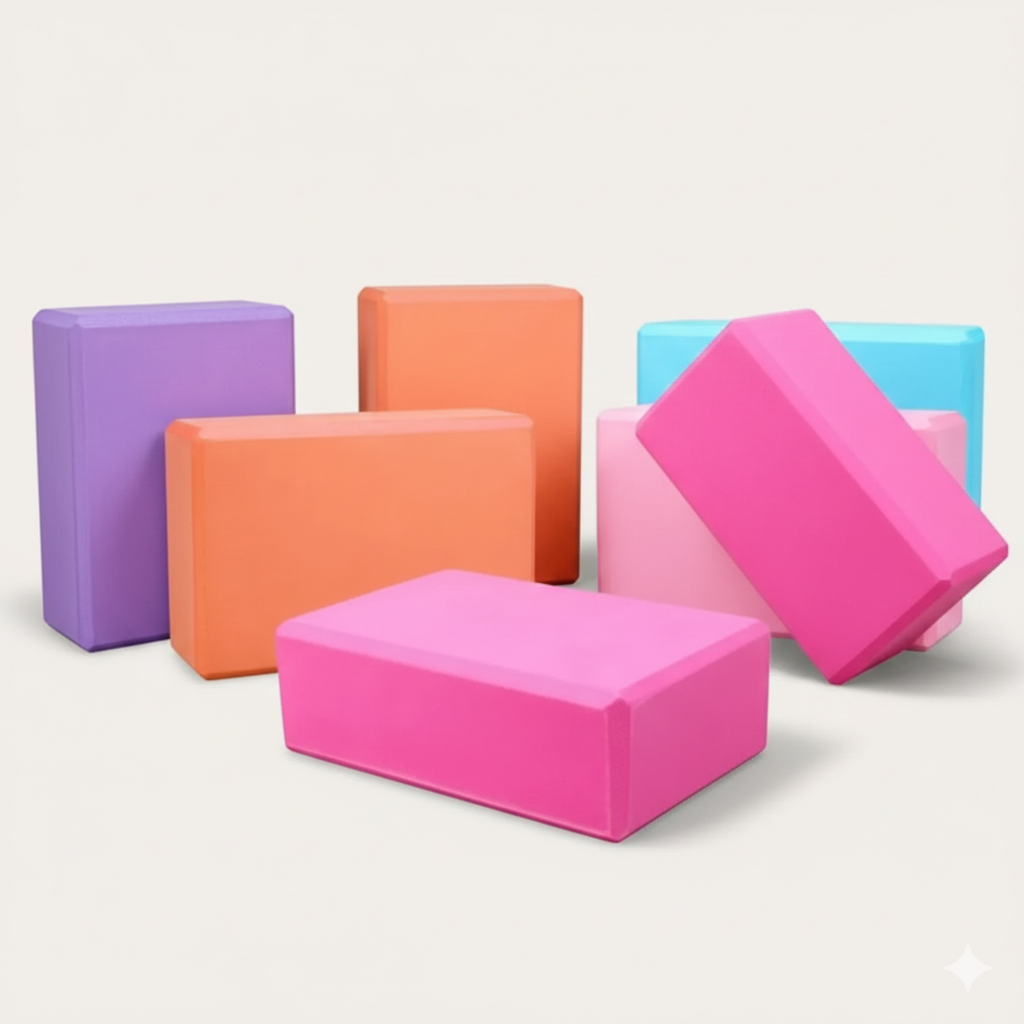 Yoga Block Brick - High Density EVA Foam for Support & Balance