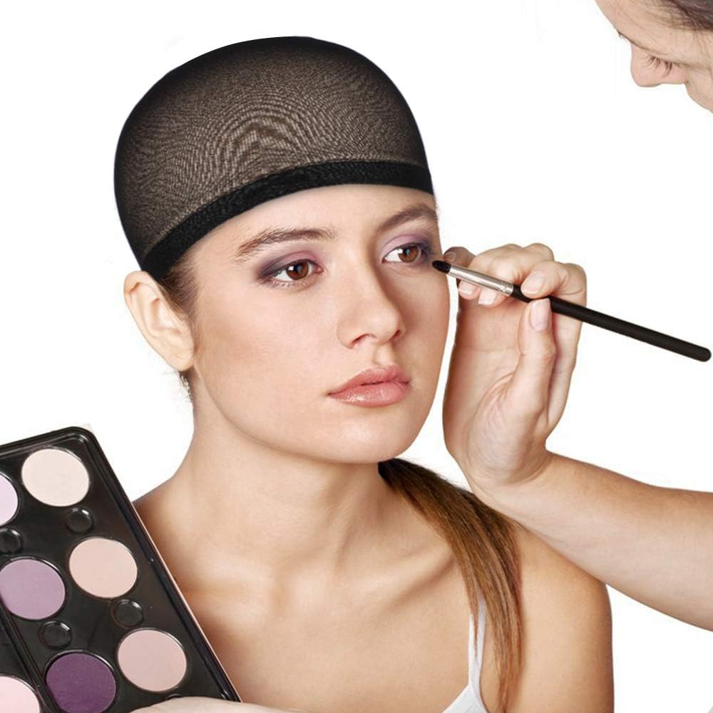 Pack Of 2 Black Cap for Wig Wearing Breathable