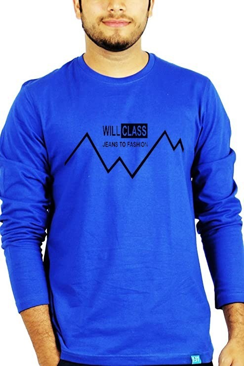 [2026 Collection] Premium Black Full Sleeve T-Shirt for Men & Boys – Trending 'Electricity Volt' Lightning Bolt Printed Design – All-Season Breathable Cotton – New Arrival #1 Rank