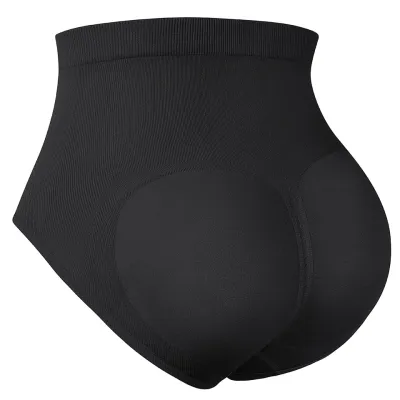 Women's High Waist Trainer Tummy Control Shapewear Butt Lifter Panties Enhancer  Underwear Body Shaper, Black, XL/2XL 