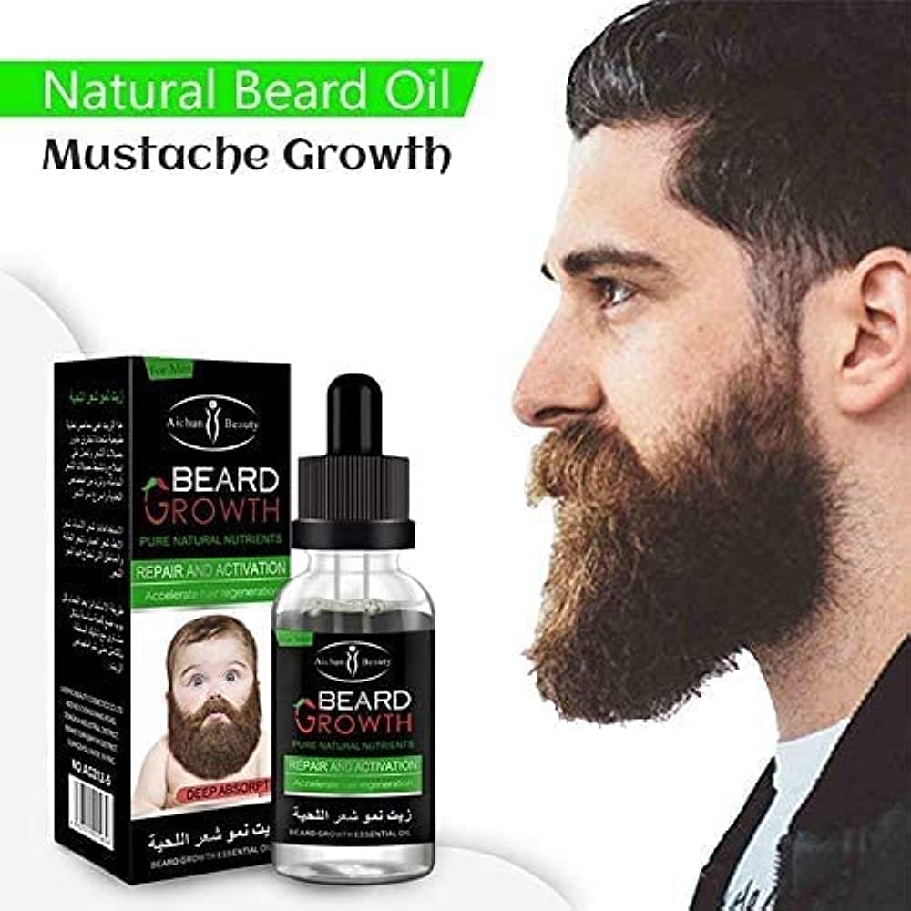 Aichun Beauty - 100% Pure Natural Beard Growth Essential Oil AC212-5