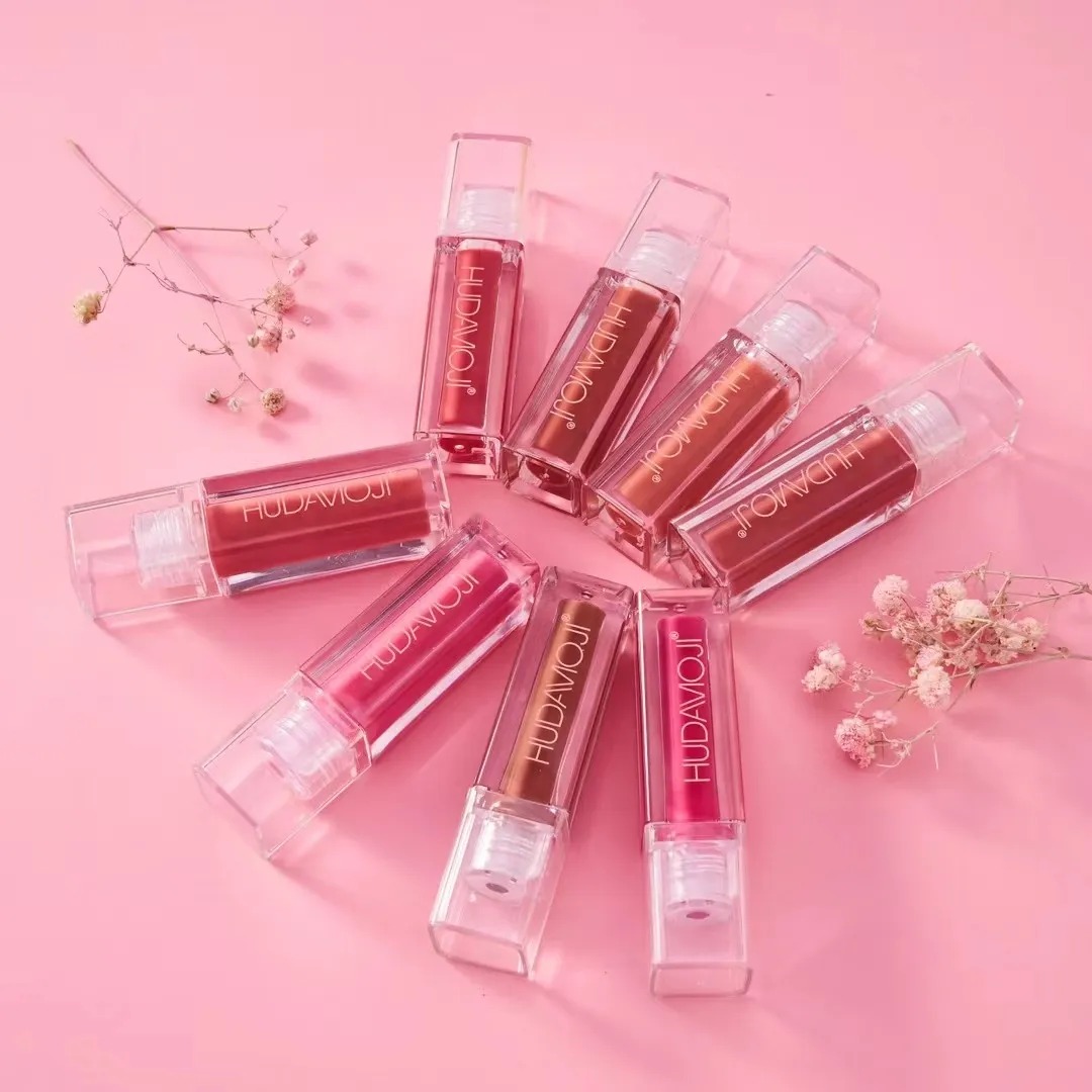 HUDAMOJI 1 PC Matte Lip Gloss Shiny, Moisturizing & Long-Lasting Lip Gloss in 8 Colors