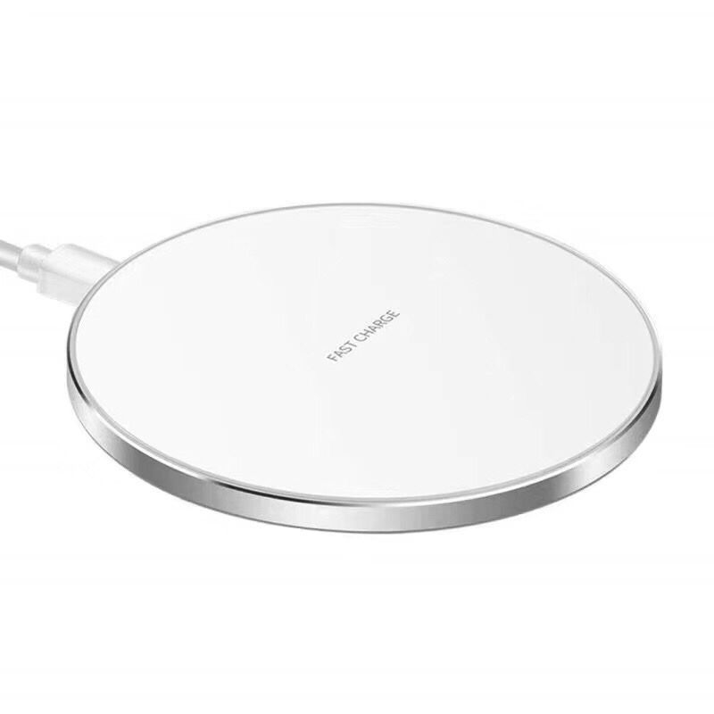 15W Metal Round Wireless Charger Smart Fast Charge Daraz.pk