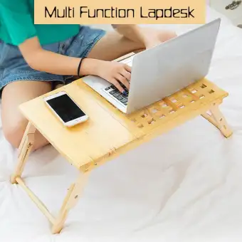 Multi Function Lapdesk Table Bed Tray Folding Adjustable Table