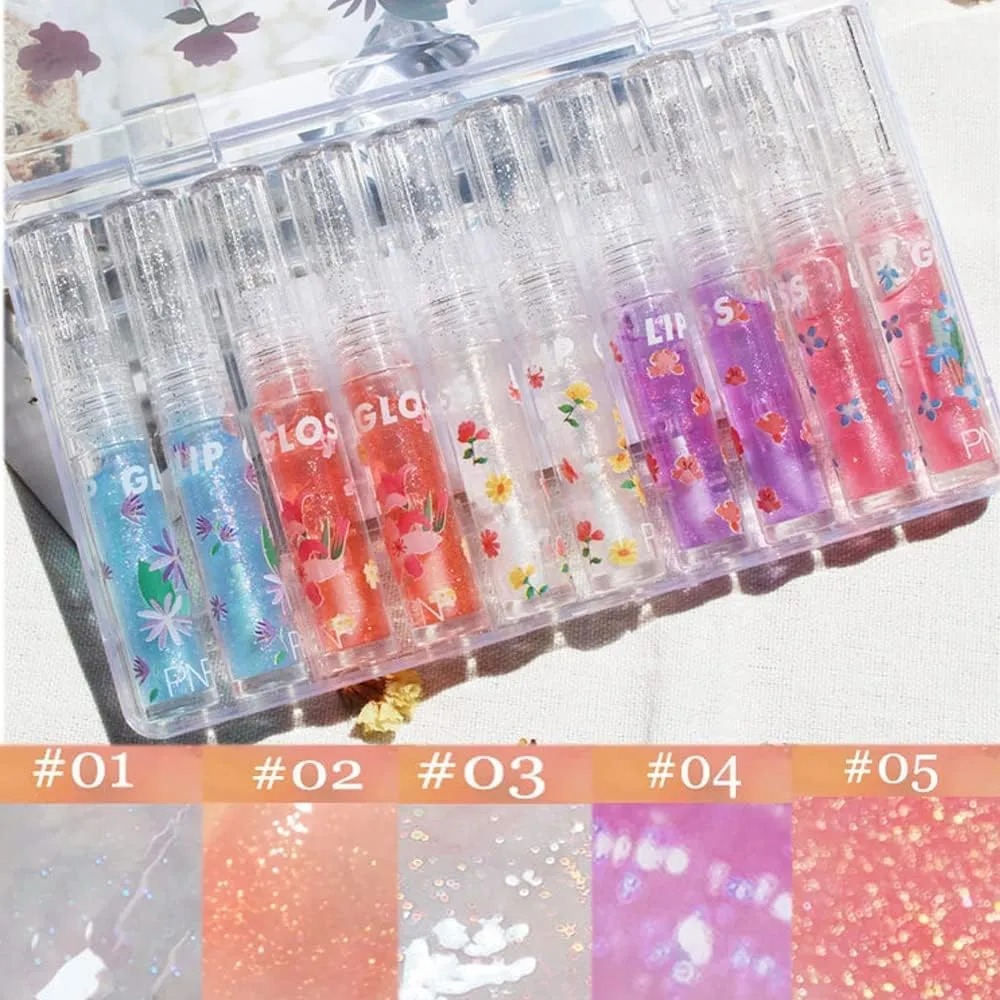 1Pc Hydrating Lip Gel, Crystal Hydrating Lip Glow Oil, Moisturizing Lip Oil, Gloss Transparent Jeelly Lip Care Oil Long Lasting Nourishing Non-sticky Lip Tint Lipstick