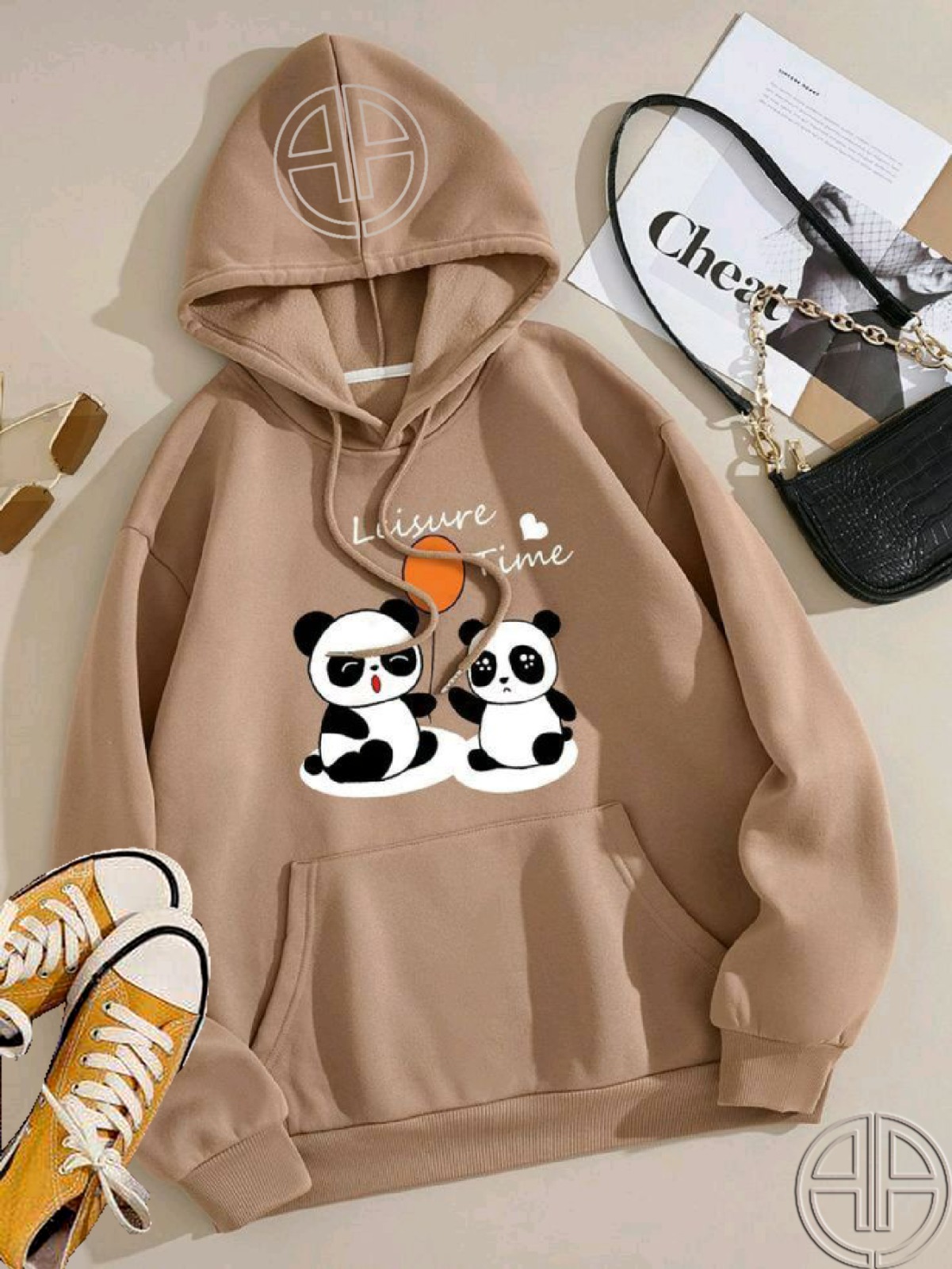 Cute Panda Printed Hoodie For Men's & Women's