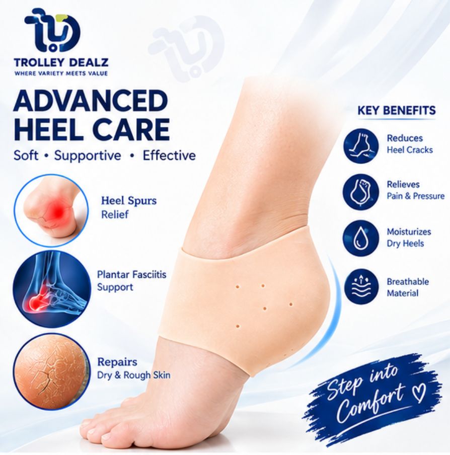 Silicone Gel Heel Pad Socks For Pain Relief And Anti Crack Heel 1 Pair Heel Cups Heel Guards Heel Protectors Heel Sleeves For Relieve Heel Pads Cushion Heel Pain, Heal Dry Cracked Heels, Achilles Tendinitis, For Men & Women