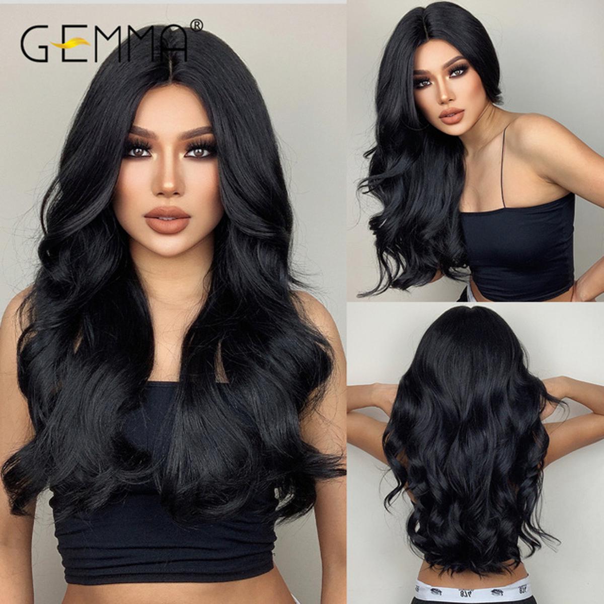 Full head hair style wig for girls and women's-natural black color