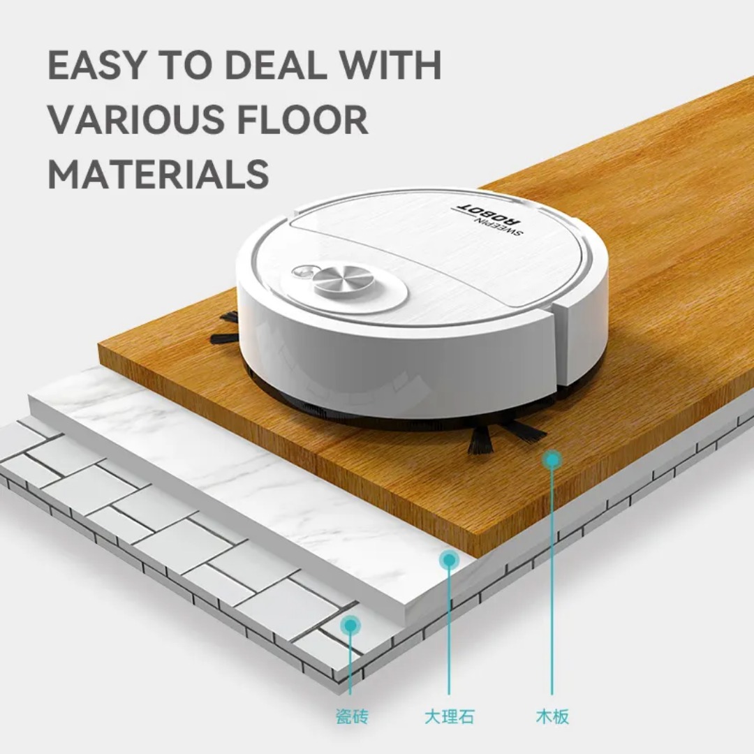 Smart Robot Vacuum Cleaner | Cell Operated Automatic Floor Sweepeing And Vacuum | Multi Surface Dust Cleaner Machine For Home & Office || Global Gadgets