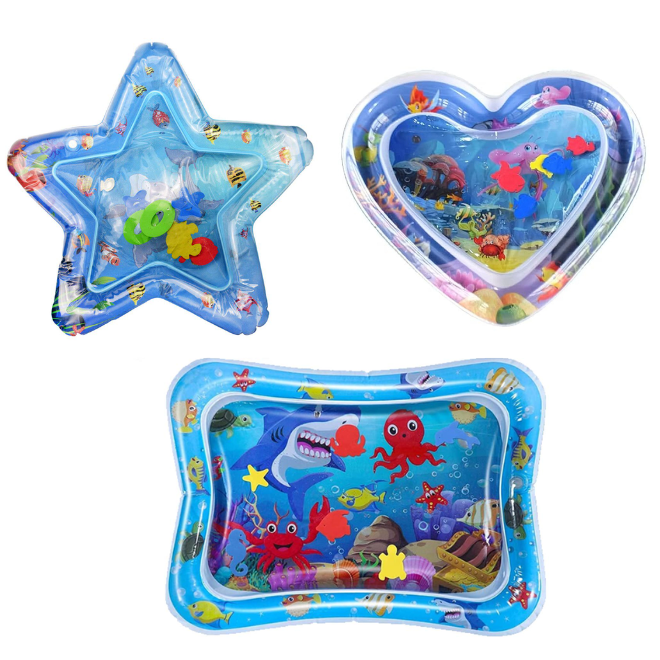 Baby Water Play Mat Inflatable Infant Tummy Time Leakproof Activity Toy Mat For Infants And Toddlers