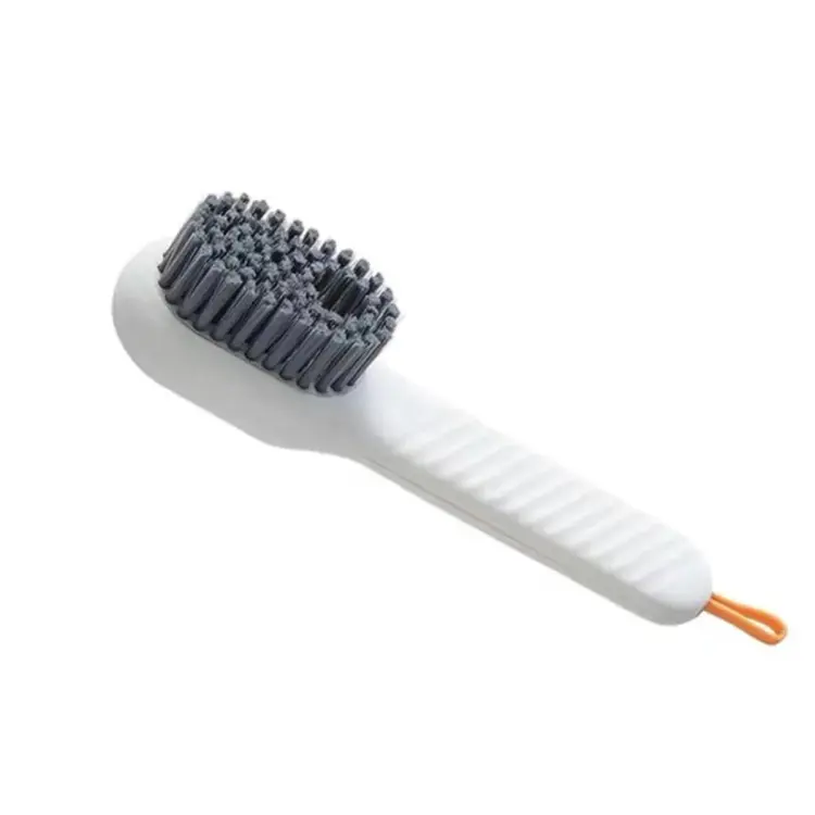 1pc Soft Bristle Cleaning Brush With Long Handle For Shoes
