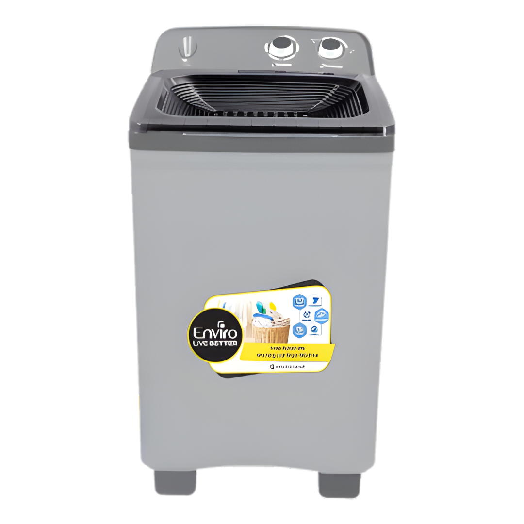 Enviro 12kg Single Tub Washing Machine | Built-in Sink & Double Layer Body | EWM 1220-SW