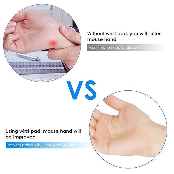 Original Mouse Pad With Cooling Gel & Foam - Thumb Shape Mousepad With Wrist Rest - Washable Mouse Mat & Non Slip