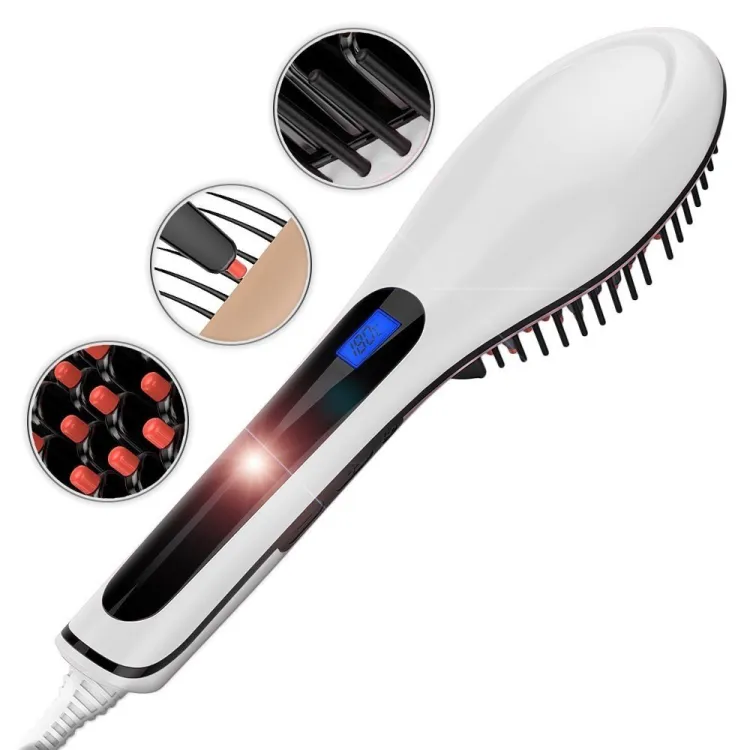 Instant magic clearance hair straightening brush