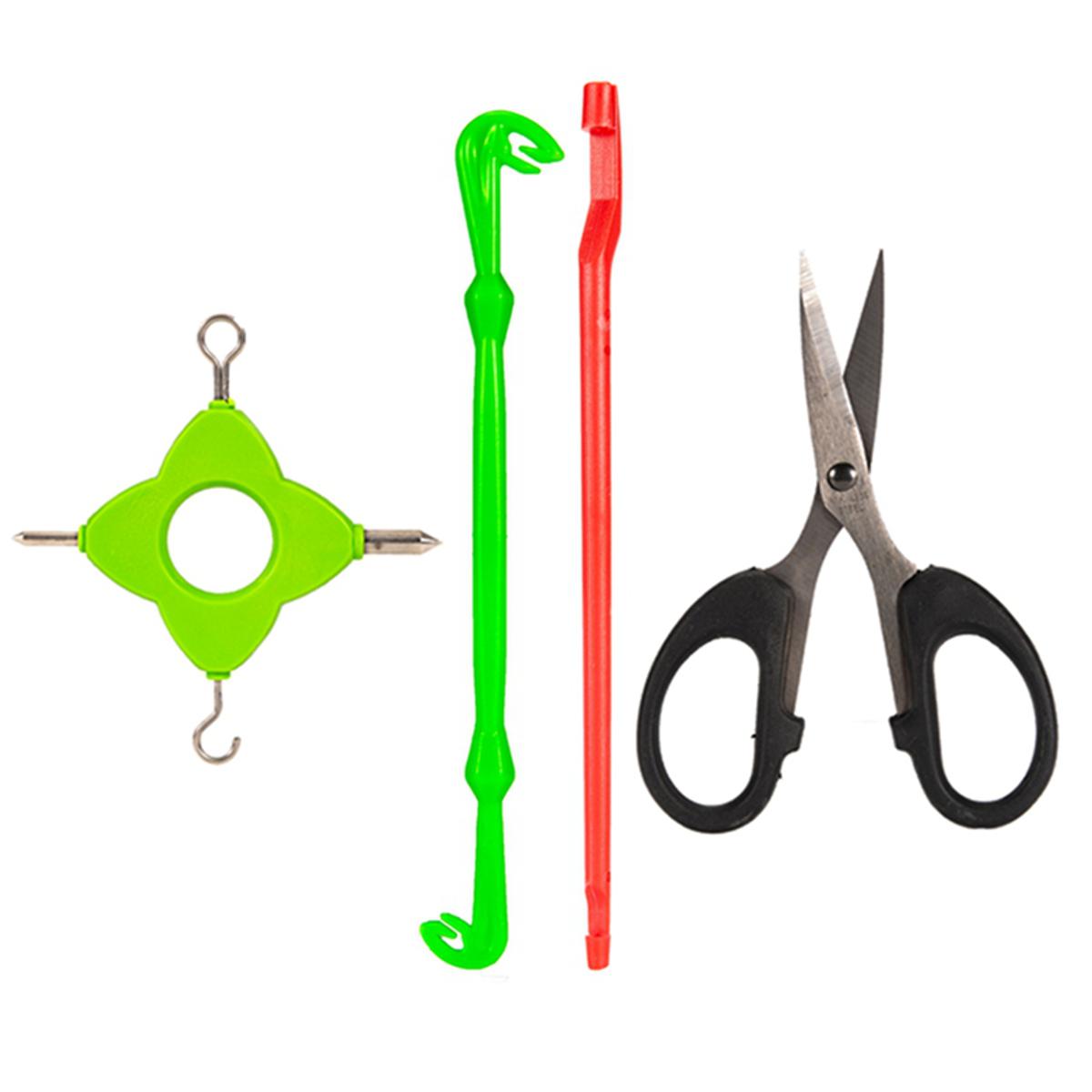 Knotter Puller Tool Fishing Carp Knot Multi Puller Tool with Scissors for Rig  Making Method Fishing Tackle