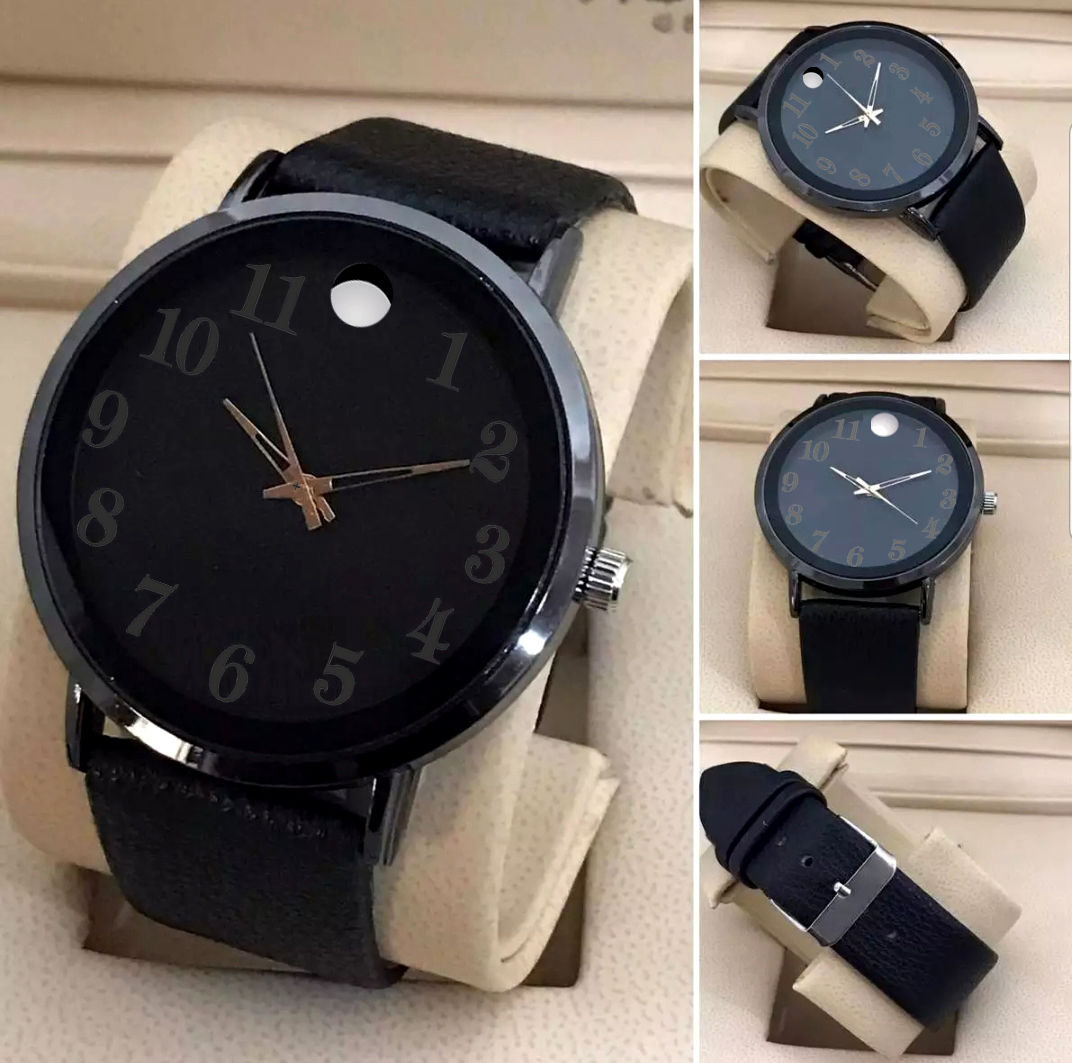 Latest Style Fashionable New Smart Watch with Leather Strap - for Mens
