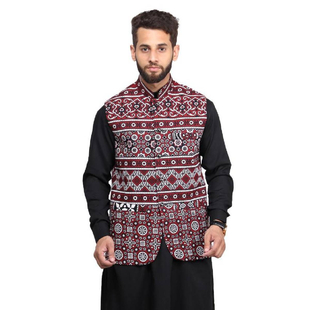 Block Printed Sindhi Cultural Waist Coat For Men Kk 36 3 Buy Online At Best Prices In Pakistan Daraz Pk